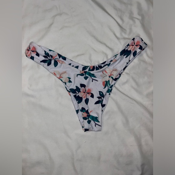 NWT ZAFUL Women's Floral Pink Tie Knot Front Bikini Set Large Swimsuit Two Piece - Picture 5 of 6